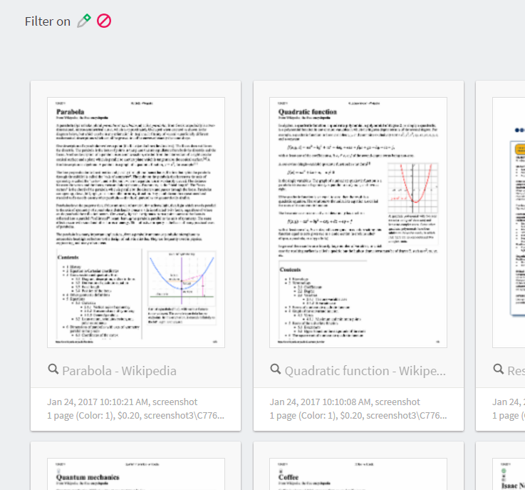 Print Archiving (viewing and content capture)